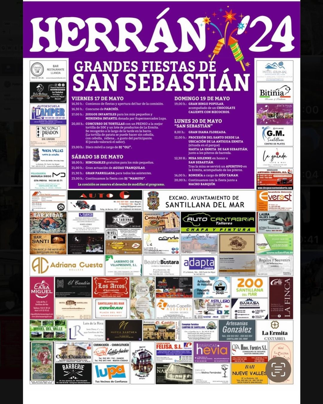 Grandes Fiestas de San Sebastián Herrán 2024