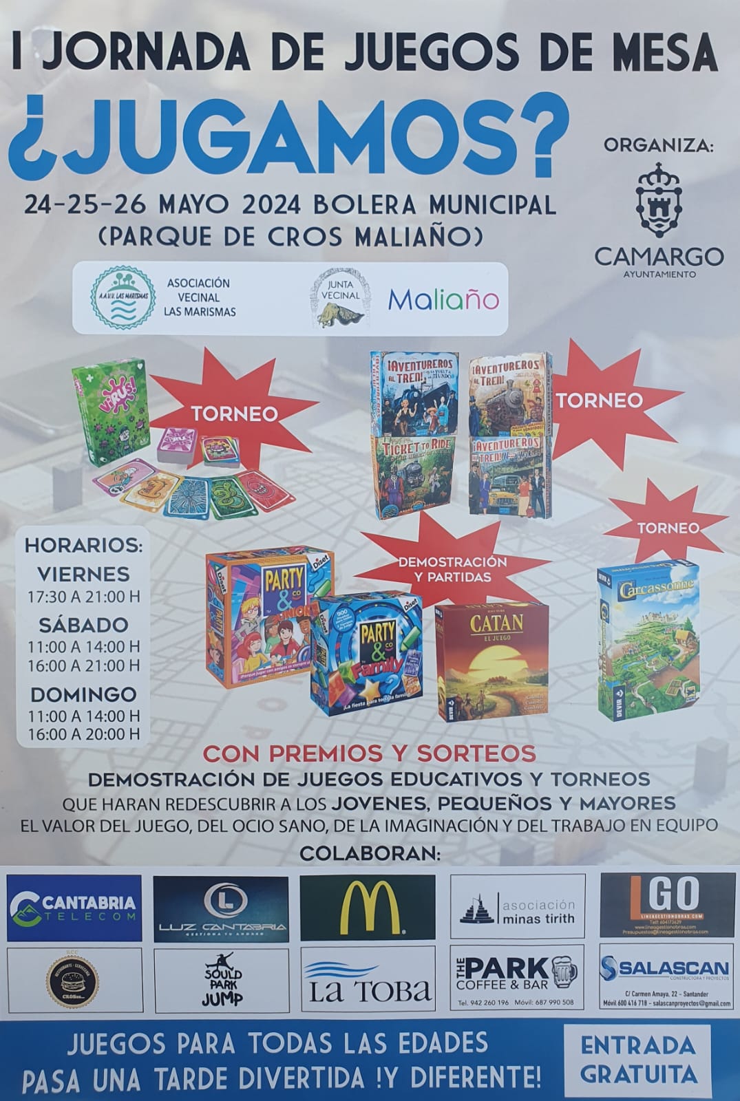 I JORNADAS DE JUEGOS DE MESA MALIAÑO