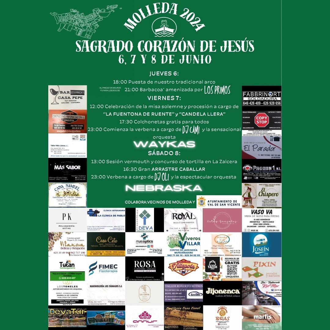 Fiestas del Sagrado Corazón de Jesús Molleda 2024