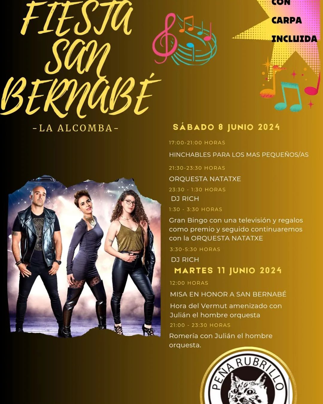 Fiestas de San Bernabé  La Alcomba 2024