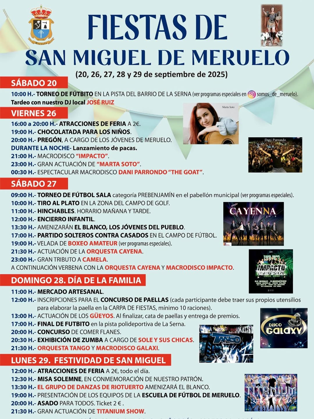 Fiestas de San Miguel de Meruelo 2025