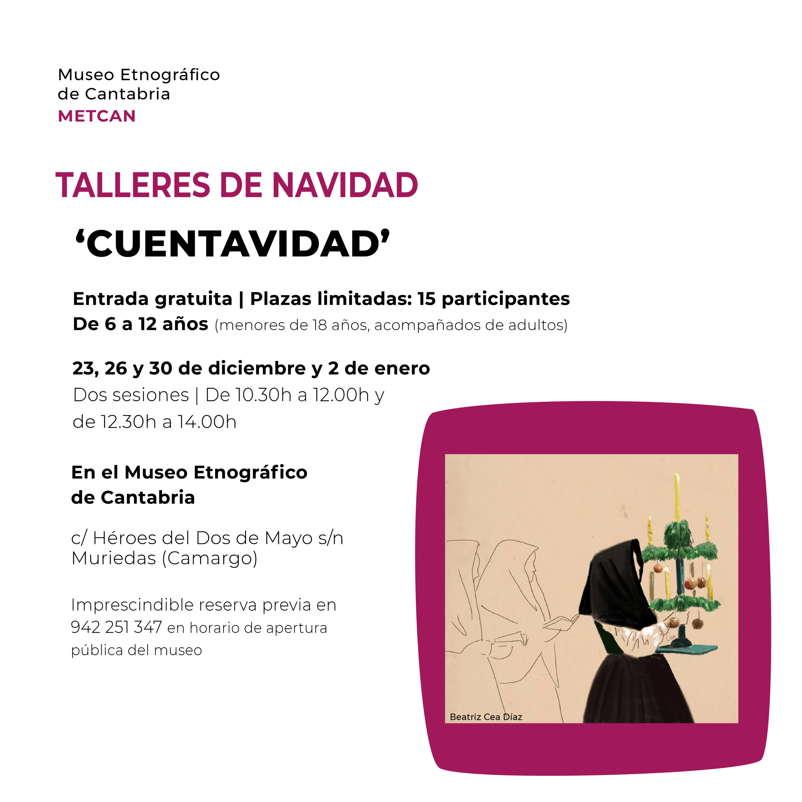Taller de Navidad “Cuentavidad” en el Museo Etnográfico de Cantabria