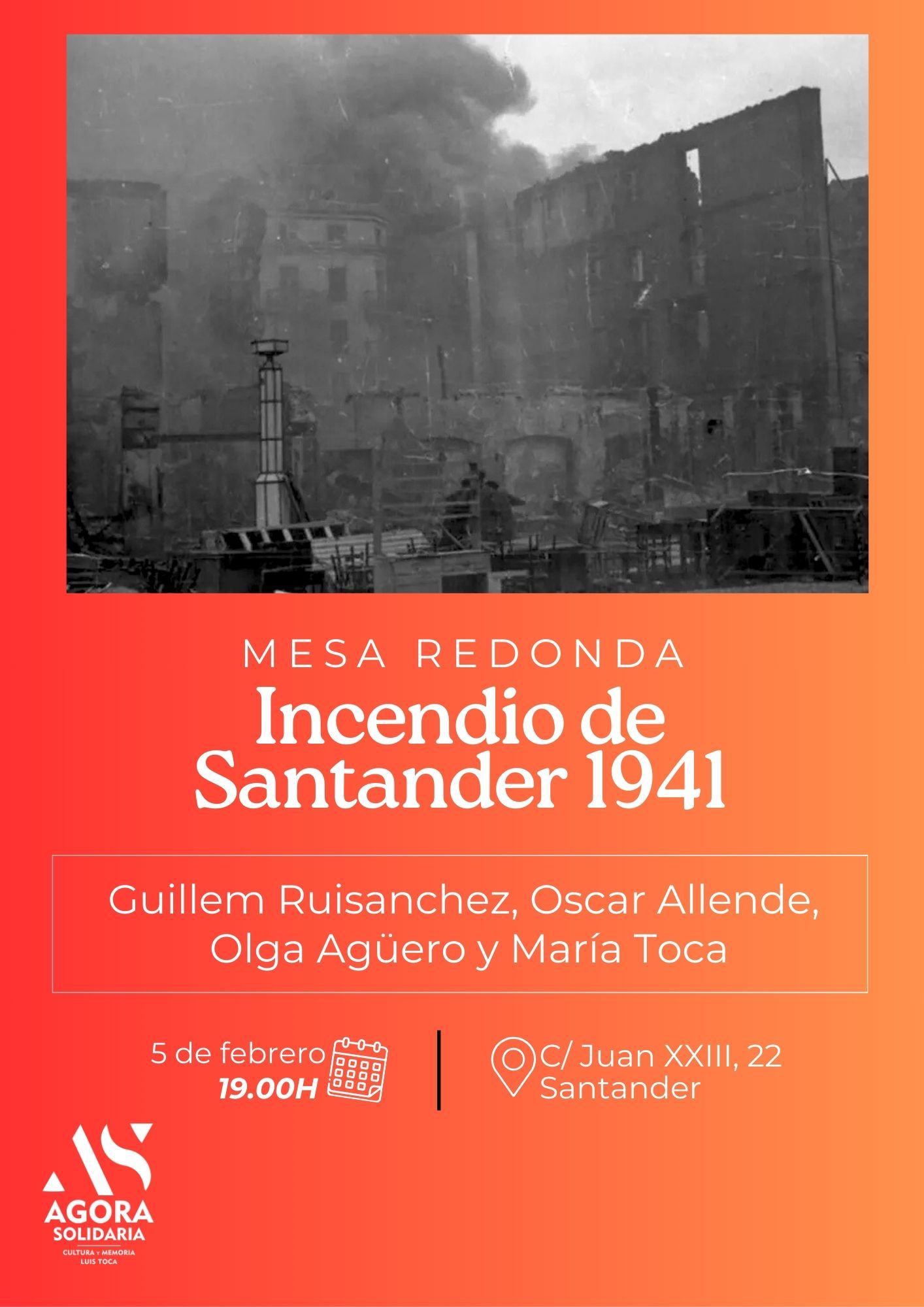 Mesa Redonda Incendio de Santander 1941